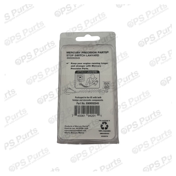 OPS Parts - Lanyard Assembly, 54 Inch - 8M0092849