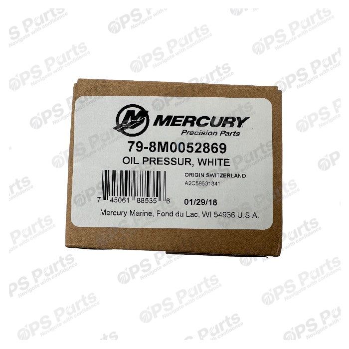 OPS Parts - Oil Pressure Gauge-White (0-100PSI) – 8M0052869