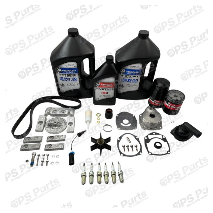 350-400HP 2.6L L6 Verado 300 Hour Service Kit w/ Oil, Lube & Anodes - OPS-95513