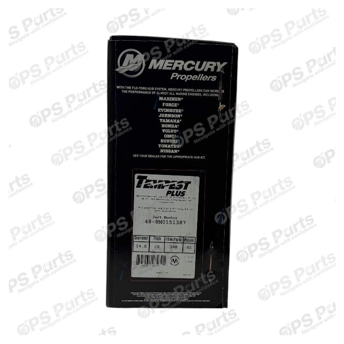 OPS Parts - Mercury Tempest Plus 14.625 x 26 RH - 8M0151387 OPS Parts - Mercury Tempest Plus 14.625 x 26 RH - 8M0151387