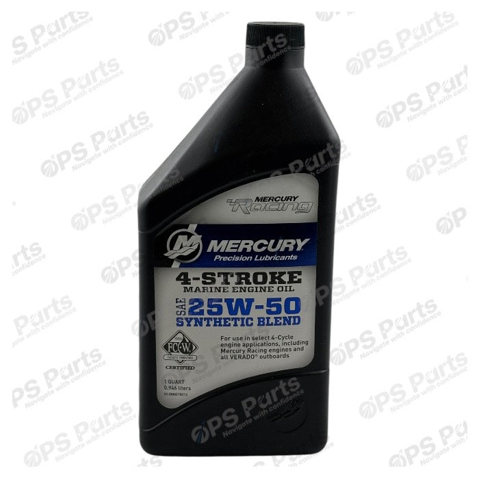 Mercury Verado Racing Oil - 25W-50 Synthetic Blend - Quart - 8M0078013