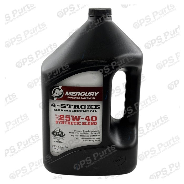 Mercury Engine Oil - 25W-40 Synthetic Blend - Gallon - 8M0078630