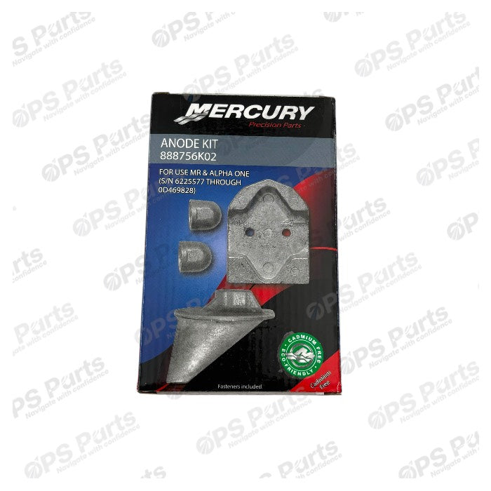 OPS Parts - MerCruiser Alpha One (1984-1990) Anode Kit - 888756K02 OPS Parts - MerCruiser Alpha One (1984-1990) Anode Kit - 888756K02
