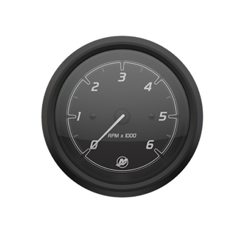 Mercury sport black face black bezel gauges