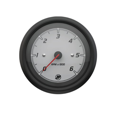 Mercury sport white face black bezel gauges